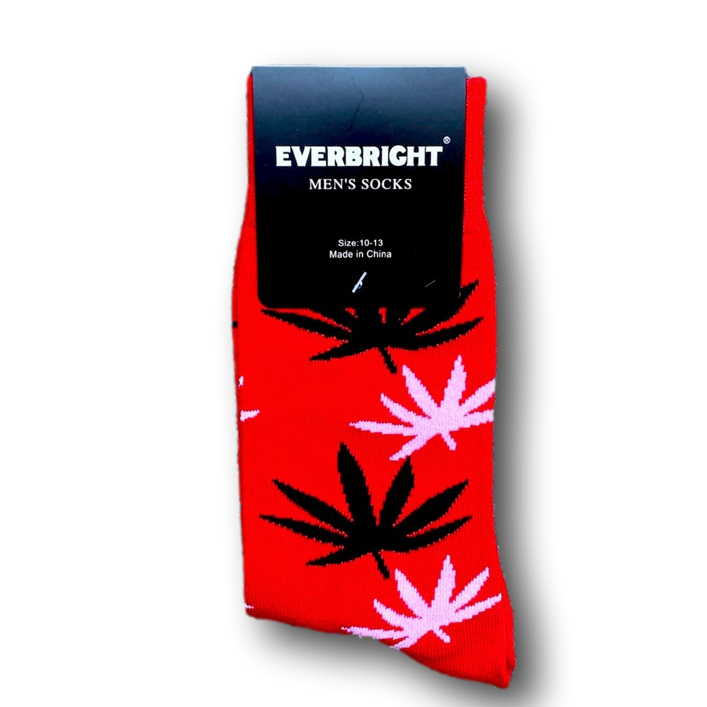 3/$18 Special Plant Leaf Funny Novelty Crew Socks - NWT